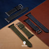 Emery Signature Pueblo Leather Strap in Black (38 & 40mm) - Nomad watch Works