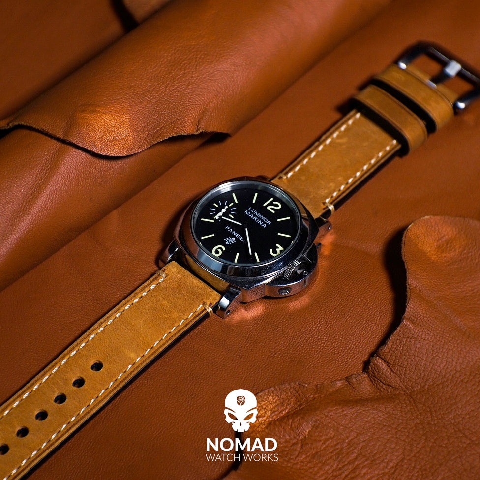 M1 Vintage Leather Watch Strap in Tan (20mm) - Nomad watch Works