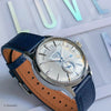 Emery Dress Epsom Leather Strap in Navy (19mm) - Nomad watch Works