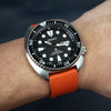 FKM Rubber Strap in Orange (20mm) - Nomad watch Works