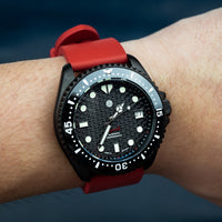 FKM Rubber Strap in Red (20mm) - Nomad watch Works
