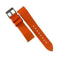 FKM Rubber Strap in Orange (20mm) - Nomad watch Works