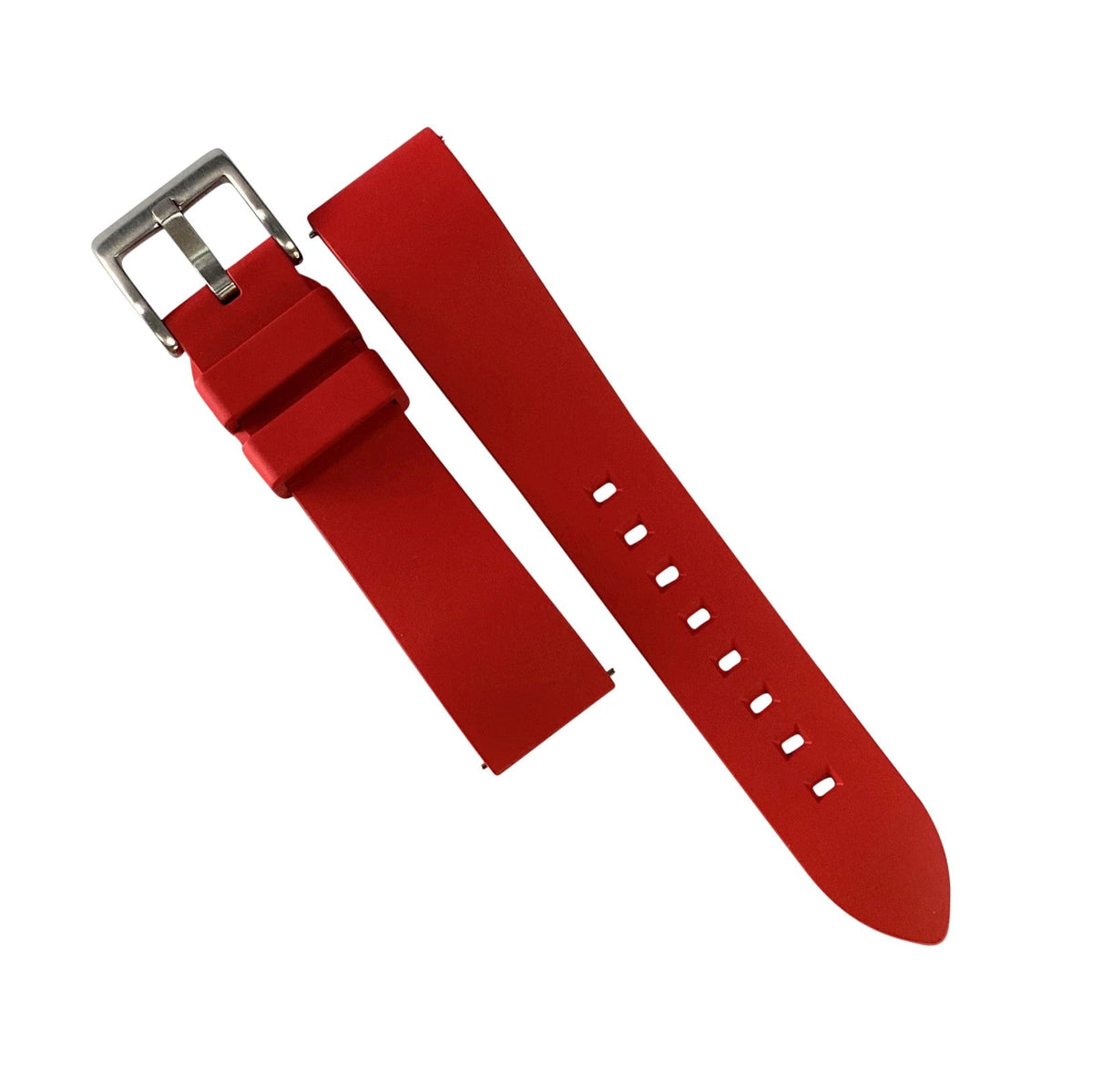 FKM Rubber Strap in Red (20mm) - Nomad watch Works