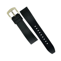 Flex Rubber Strap in Black (20mm) - Nomad watch Works