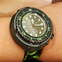 V3 Silicone Strap in Green Camo (22mm) - Nomad watch Works