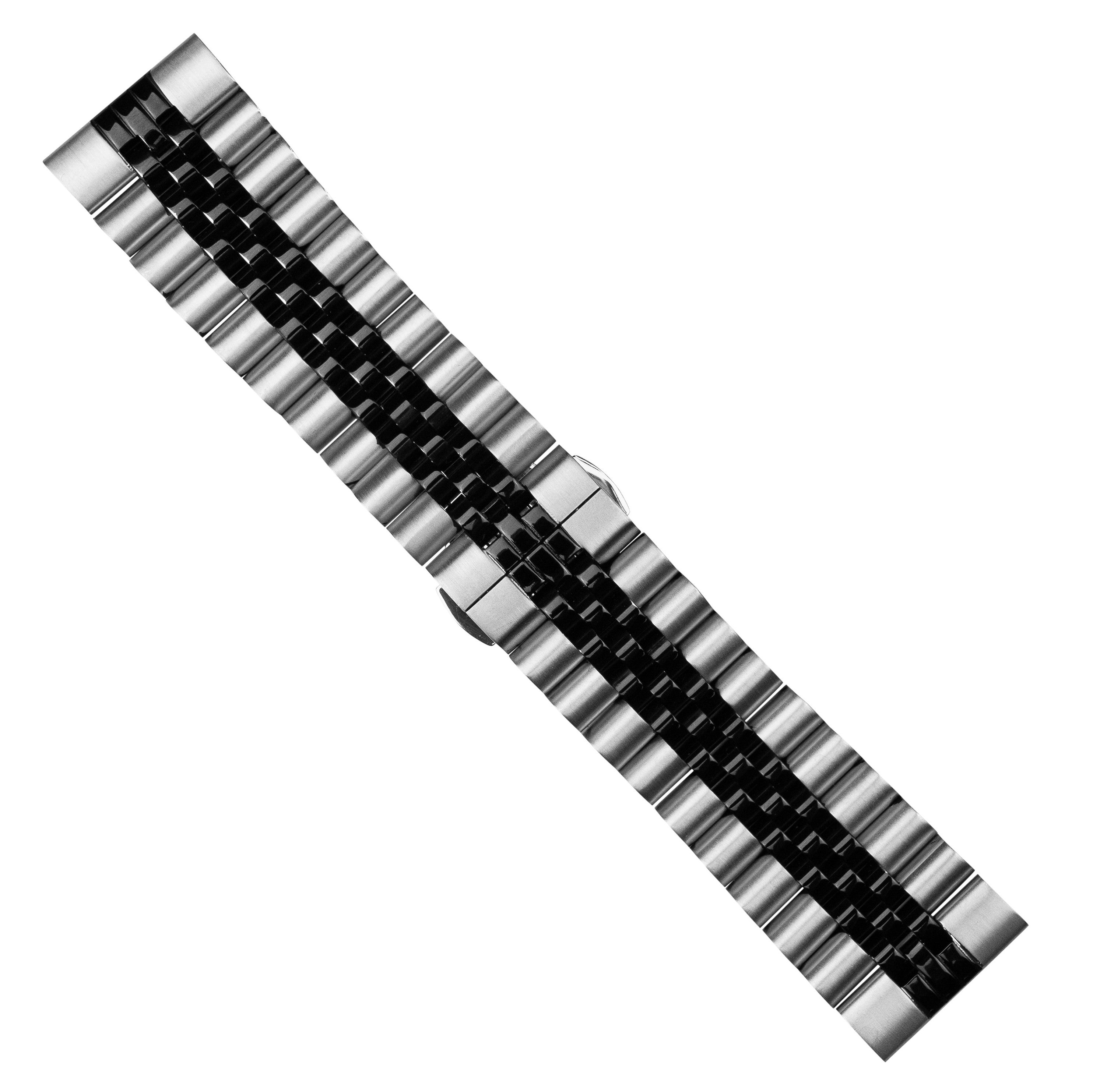 Black metal outlet watch band