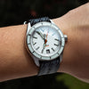 Lux Single Pass Strap in Black Grey with Silver Buckle (20mm) - Nomad watch Works