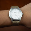 Lux Single Pass Strap in Khaki with Silver Buckle (20mm) - Nomad watch Works