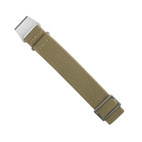 Marine Nationale Strap in Khaki with Silver Buckle (20mm) - Nomad Watch Works SG