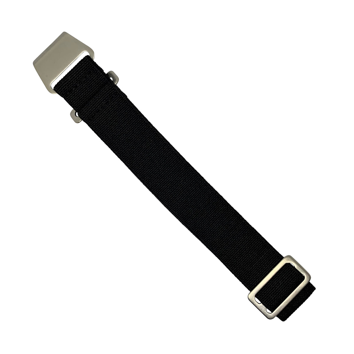 Marine Nationale Strap in Black with Silver Buckle (20mm) - Nomad watch Works