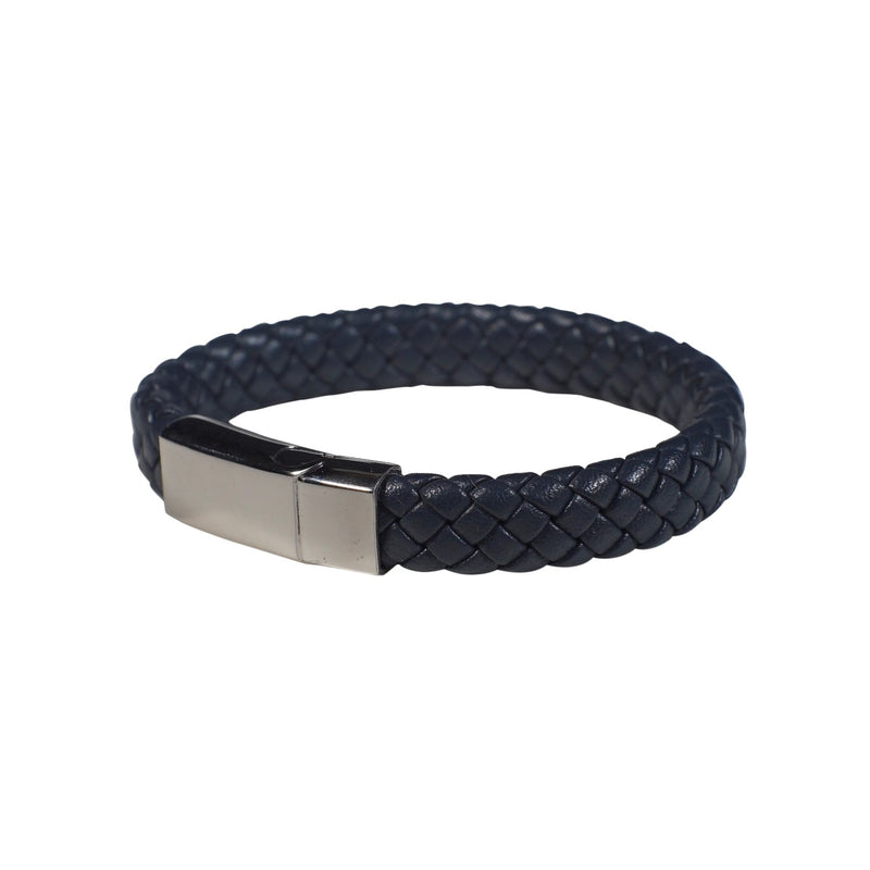 Chester Leather Bracelet in Navy (Size M) - Nomad watch Works