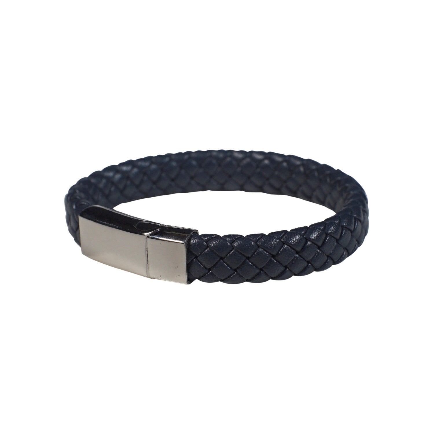 Chester Leather Bracelet in Navy (Size L) - Nomad watch Works