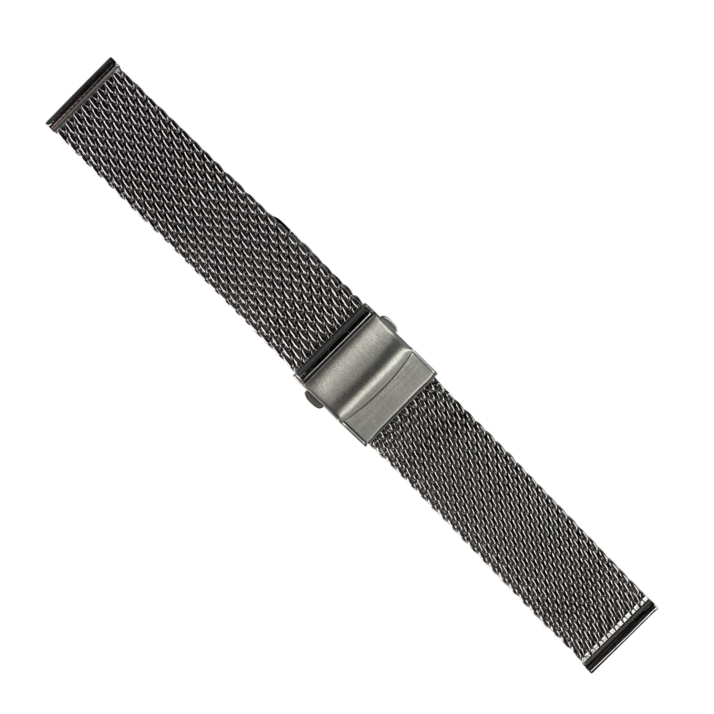 Premium Milanese Mesh Watch Strap in Silver (20mm) - Nomad watch Works