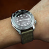 Emery Signature Pueblo Leather Strap in Olive (18mm) - Nomad Watch Works SG