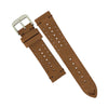 Premium Rally Suede Leather Watch Strap in Brown (20mm) - Nomad watch Works