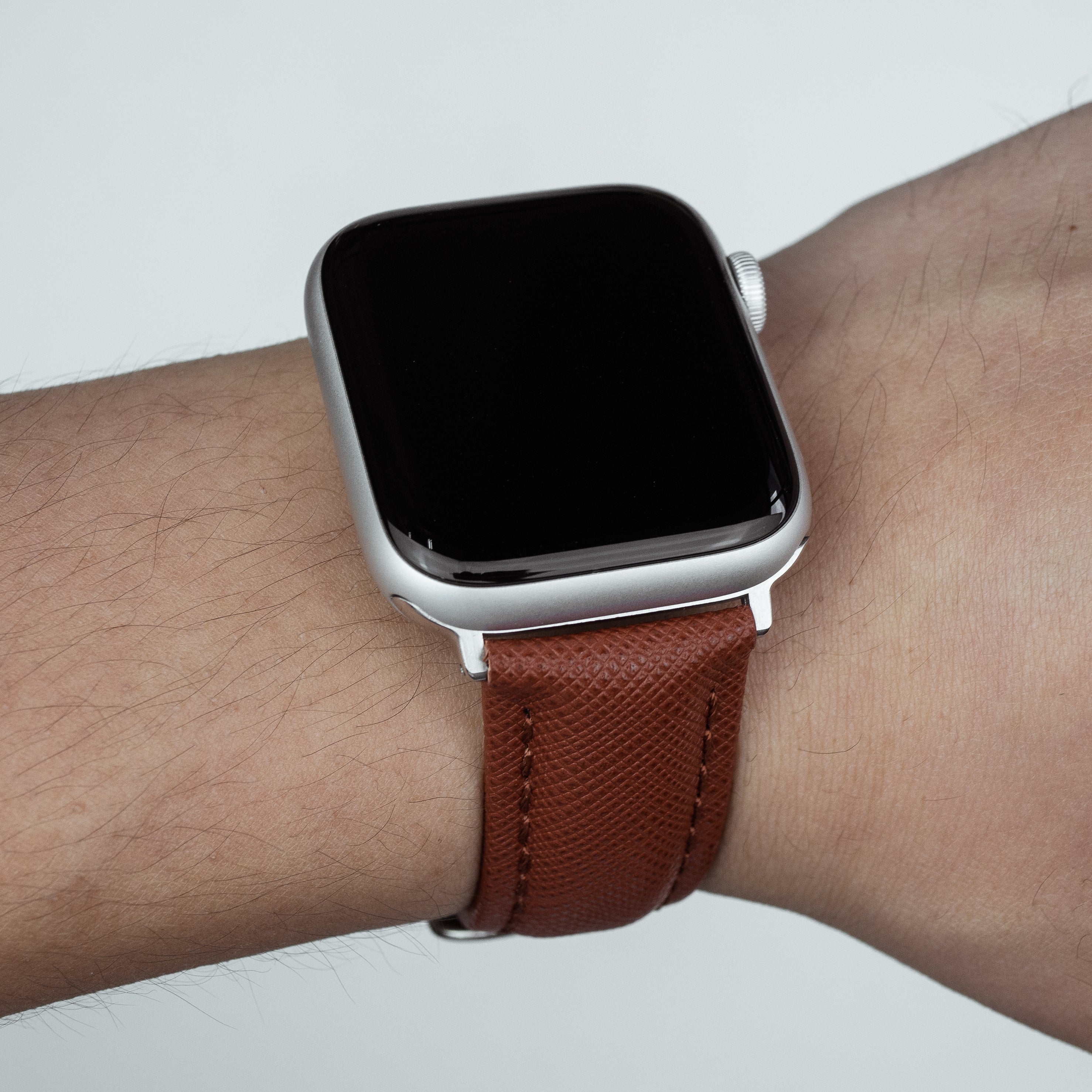 Leather strap 2025 apple watch 44mm