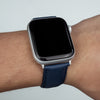 Apple Watch Premium Saffiano Leather Strap in Navy (38 & 40mm) - Nomad Watch Works SG