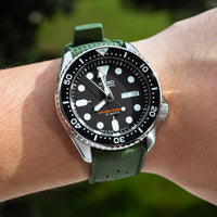 Tropic FKM Rubber Strap in Green (20mm) - Nomad watch Works