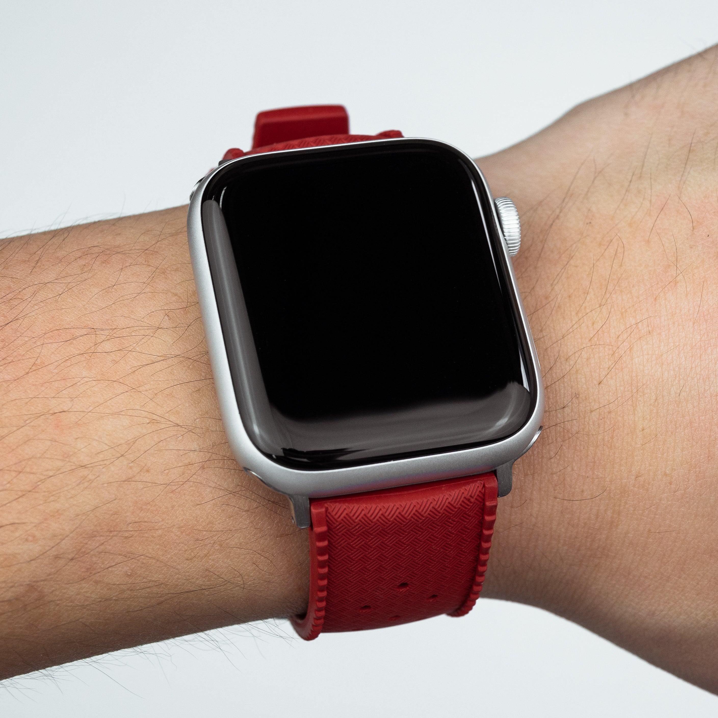 Apple watch red on sale strap