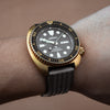 Waffle FKM Rubber Strap in Black (20mm) - Nomad watch Works