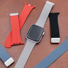 Apple Watch Rubber Strap with Silver Clasp in Grey (38, 40, 41mm) - Nomad Watch Works SG