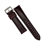 N2W Classic Horween Leather Strap in Chromexcel® Burgundy (18mm) - Nomad watch Works