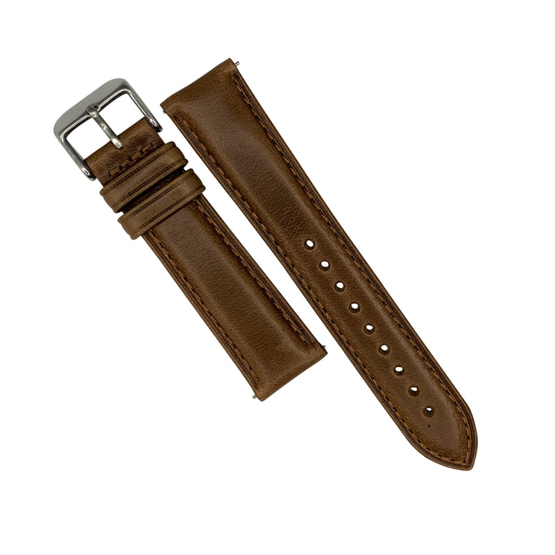 N2W Classic Horween Leather Strap in Chromexcel® Tan (18mm) - Nomad watch Works