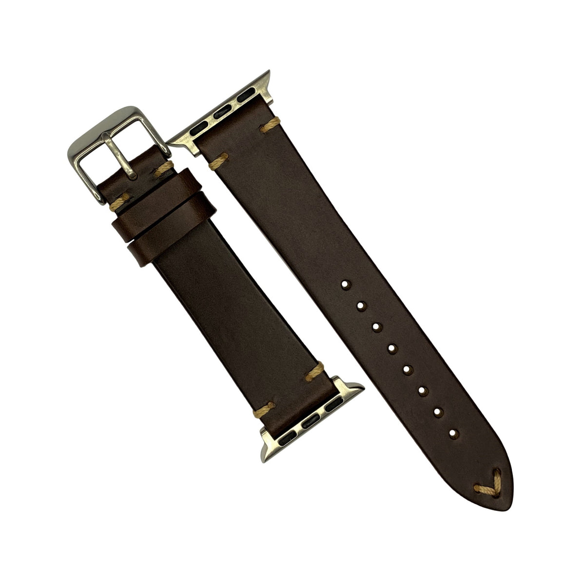 N2W Vintage Horween Leather Strap in Chromexcel® Brown (38 & 40mm) - Nomad watch Works