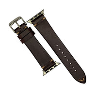 N2W Vintage Horween Leather Strap in Chromexcel® Burgundy (38 & 40mm) - Nomad watch Works