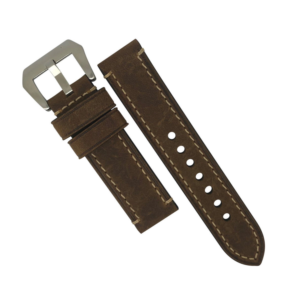 M1 Vintage Leather Watch Strap in Brown (20mm) - Nomad watch Works