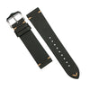 Premium Vintage Calf Leather Watch Strap in Grey (20mm) - Nomad Watch Works SG