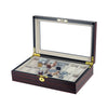 Premium Wooden Watch Box w/ Lockset in Dark Cherry (12 Watch Slots) - Nomad Watch Works SG