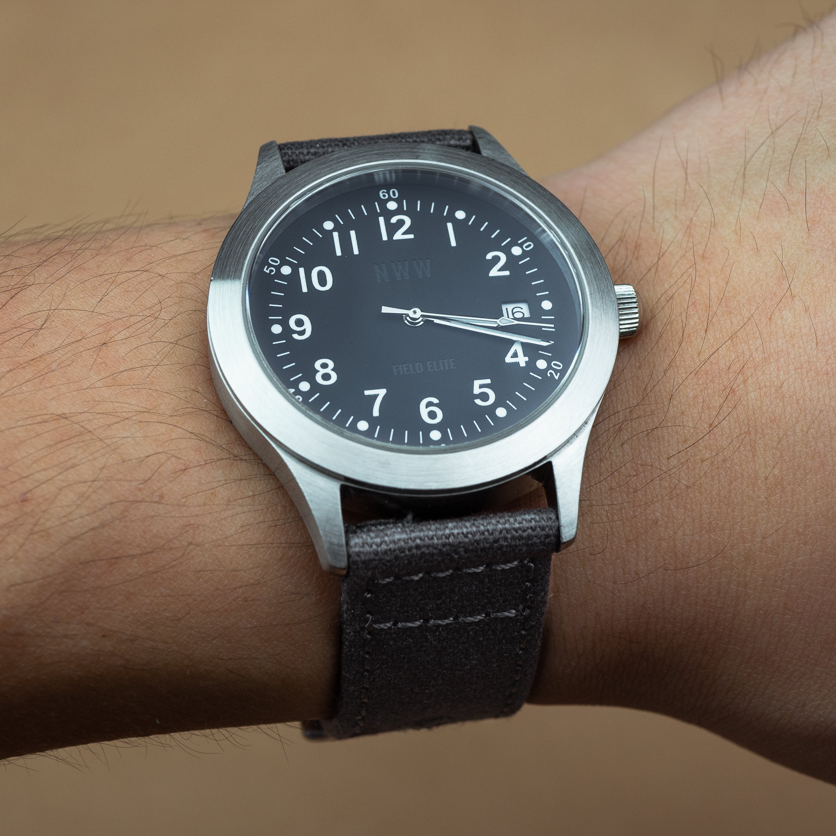 Grey canvas watch strap clearance
