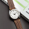 Premium Rally Leather Watch Strap in Tan (18mm) - Nomad Watch Works SG