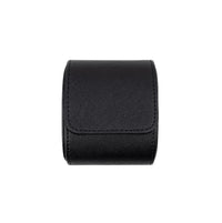 Saffiano Leather Watch Case in Black (1 Slot) - Nomad Watch Works SG