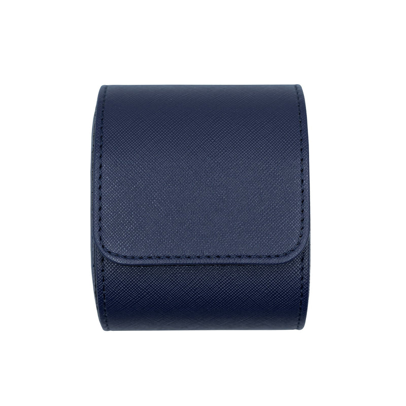 Saffiano Leather Watch Case in Navy (1 Slot) - Nomad Watch Works SG
