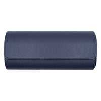 Saffiano Leather Watch Case in Navy (3 Slots) - Nomad Watch Works SG