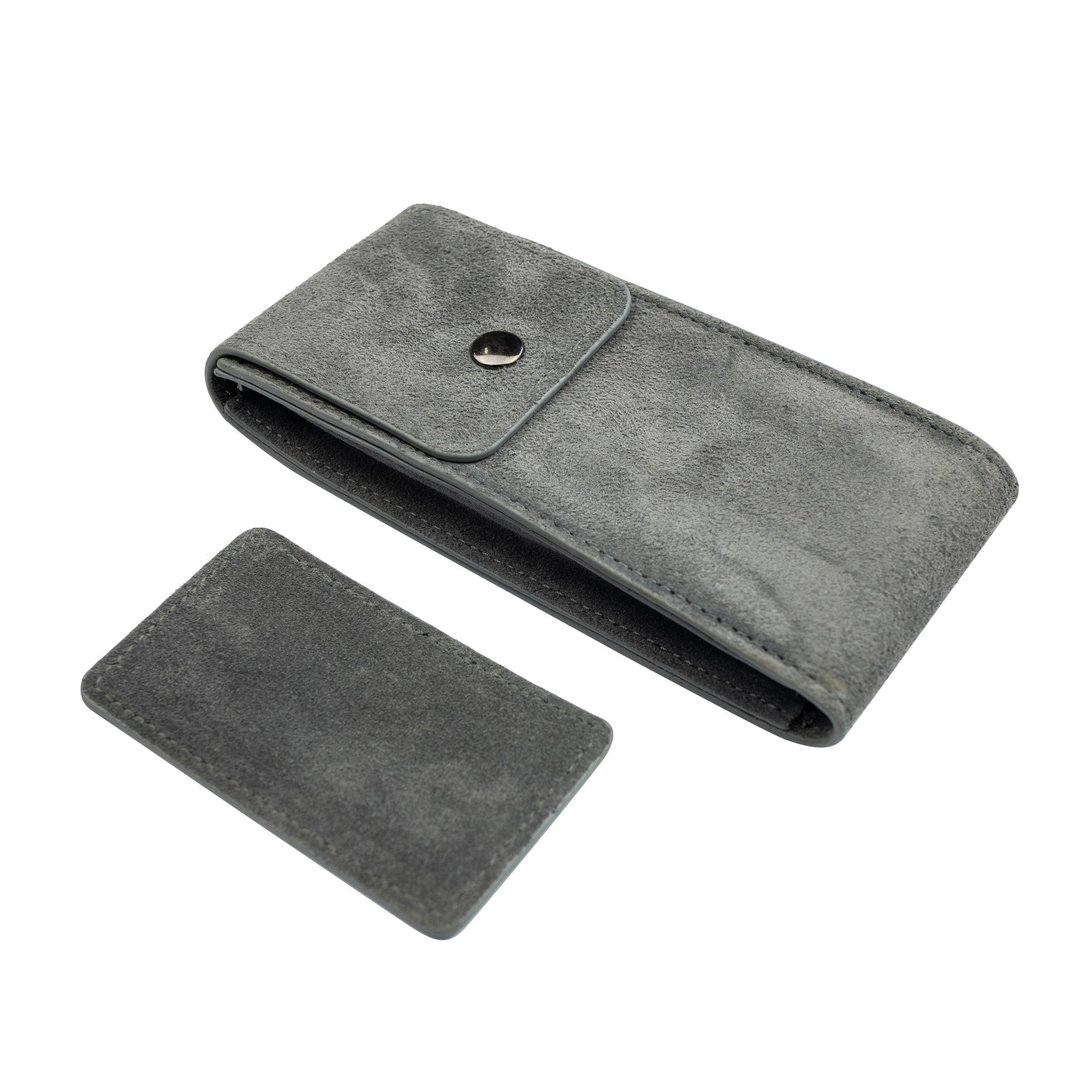 Travel Watch Pouch in Suede Grey - Nomad Watch Works SG