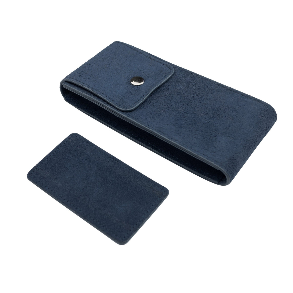 Travel Watch Pouch in Suede Navy - Nomad Watch Works SG
