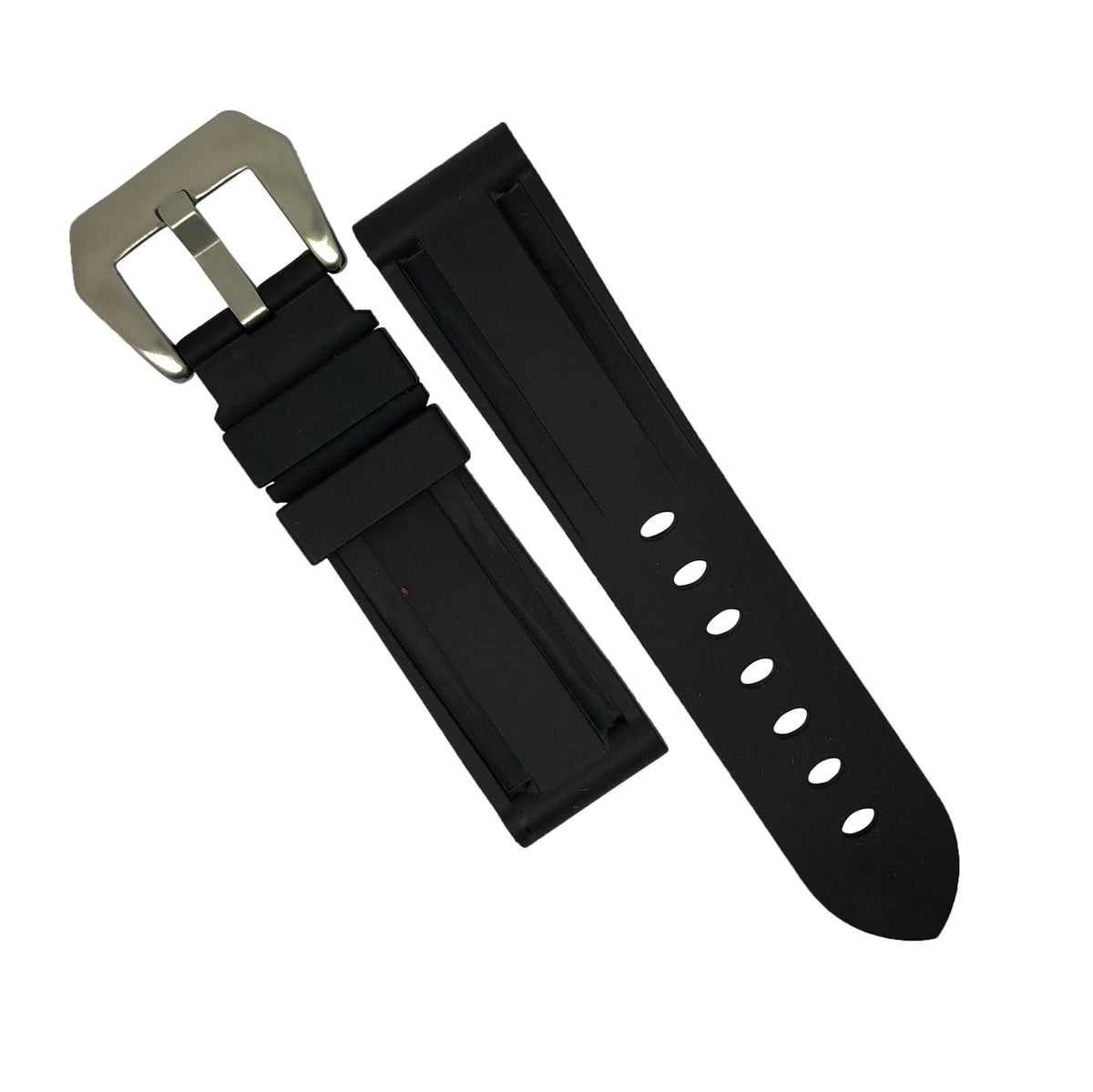 V3 Silicone Strap in Black (20mm) - Nomad watch Works