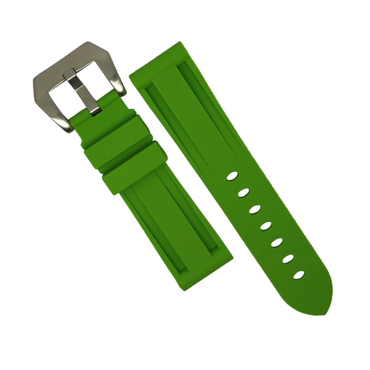 V3 Silicone Strap in Green (22mm) - Nomad watch Works