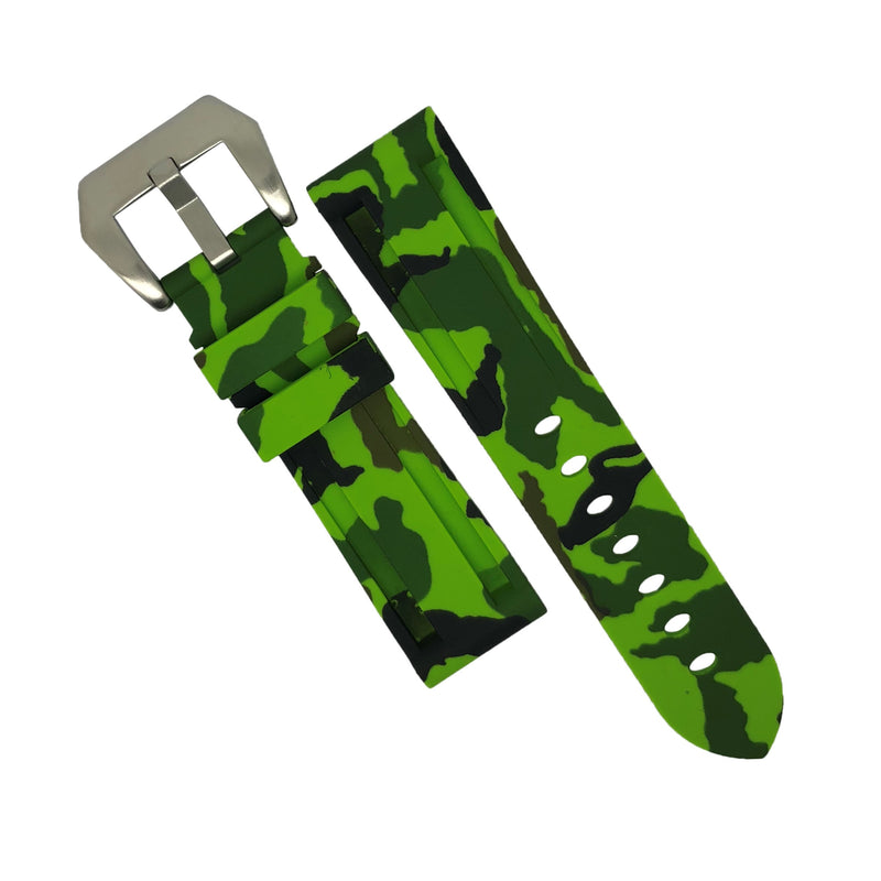 V3 Silicone Strap in Green Camo (22mm) - Nomad watch Works