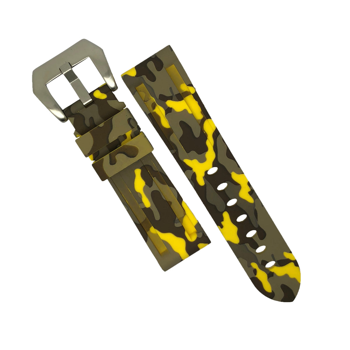 V3 Silicone Strap in Yellow Camo (22mm) - Nomad watch Works